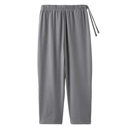 まえむきストレートパンツ グレー M/L/LL/3L
