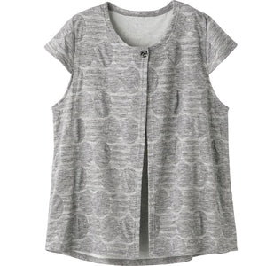 カットワンボタントッパーベスト グレー Ｍ～Ｌ