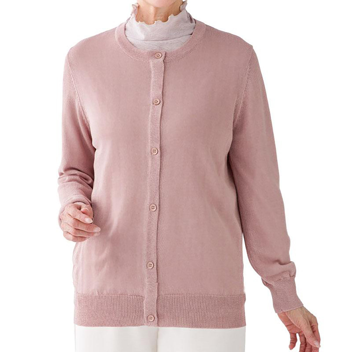 サマーニットカーディガン ローズ M～L/LL