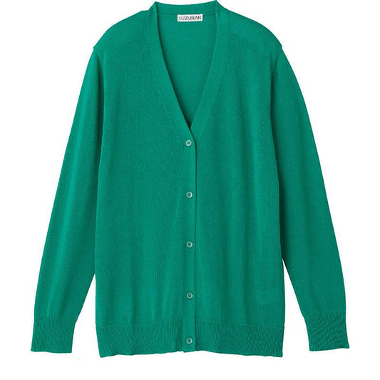 Ｖ首サマーニットカーディガン グリーン M～L/LL