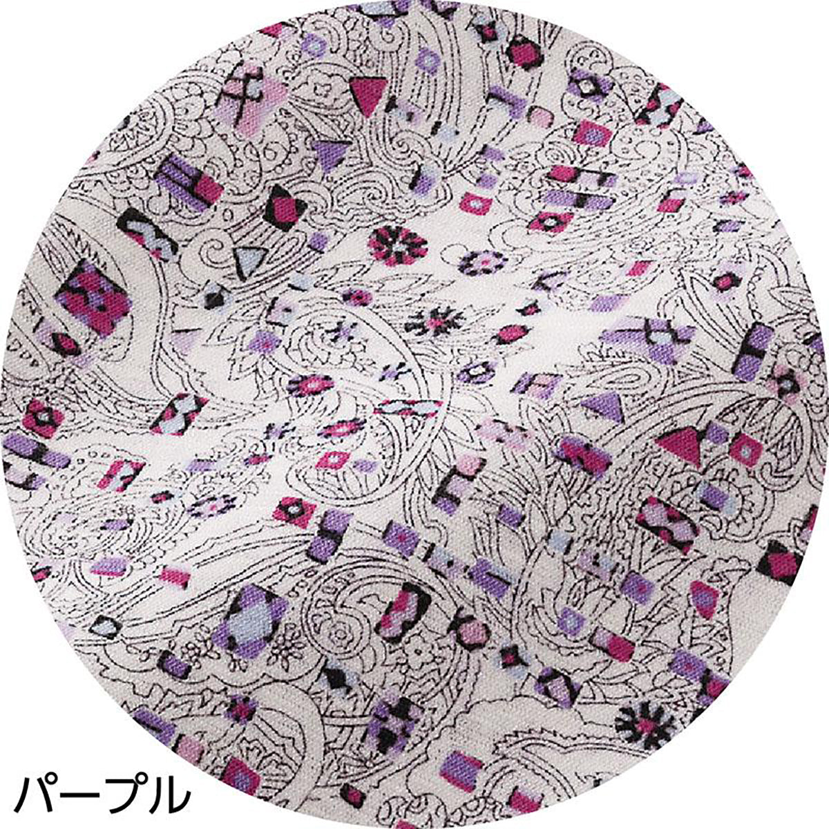 7分袖京染強撚Ｔシャツ パープル Ｍ～Ｌ