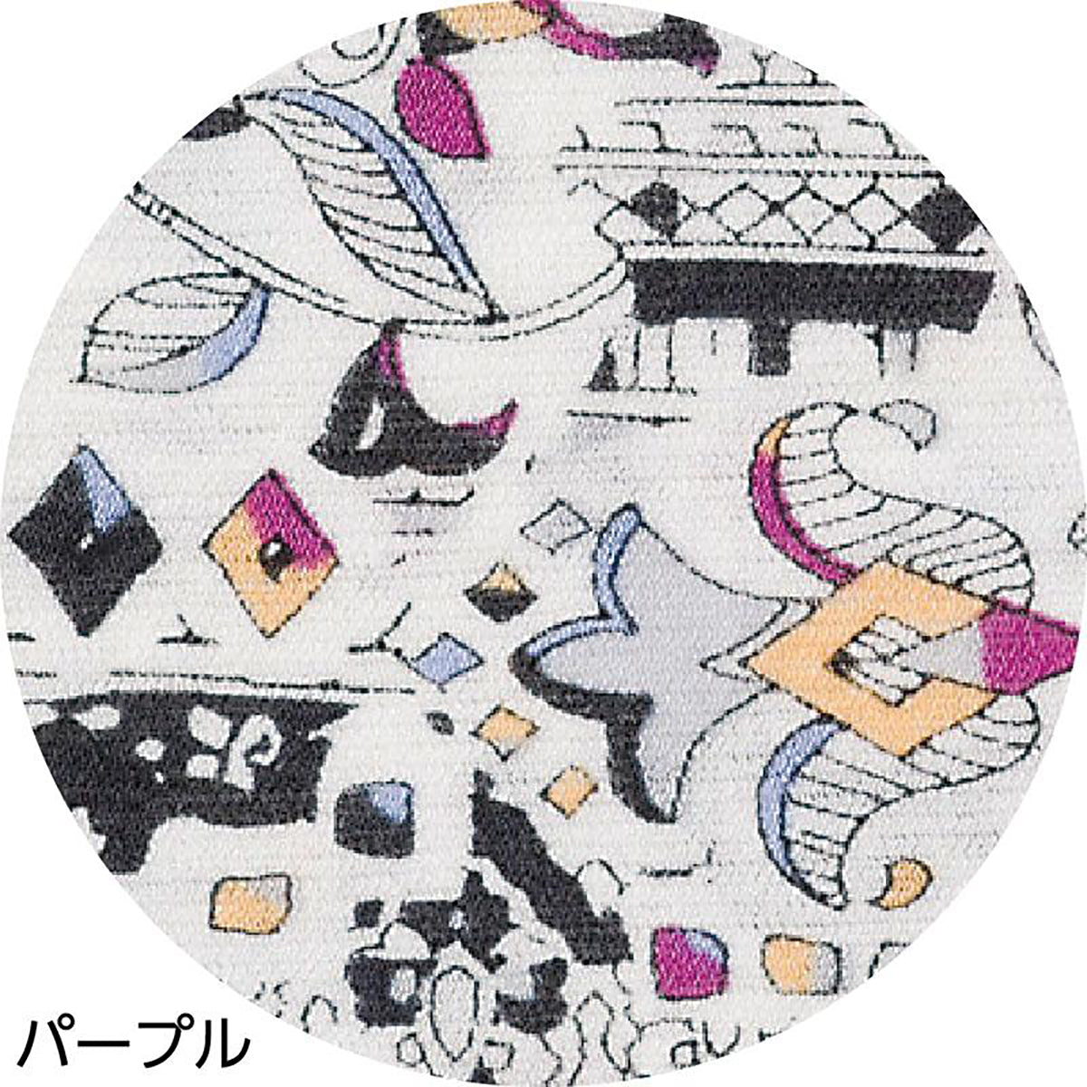 5分袖京染強撚Ｔシャツ パープル Ｍ～Ｌ