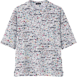 5分袖京染強撚Ｔシャツ レッド Ｍ～Ｌ