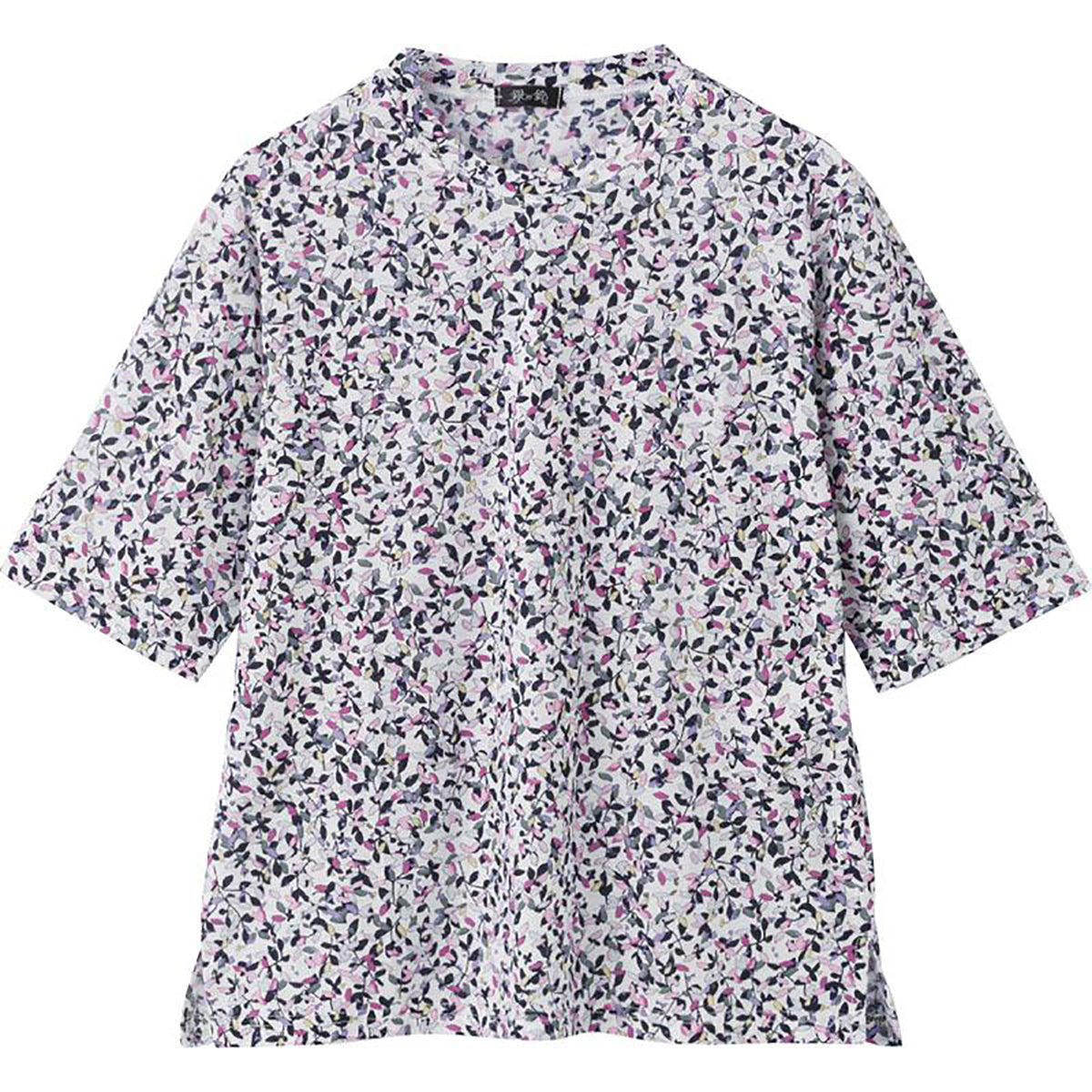 5分袖京染強撚Ｔシャツ ピンク Ｍ～Ｌ
