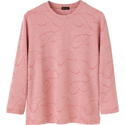 ジャカードＴシャツ ピンク M～L/LL