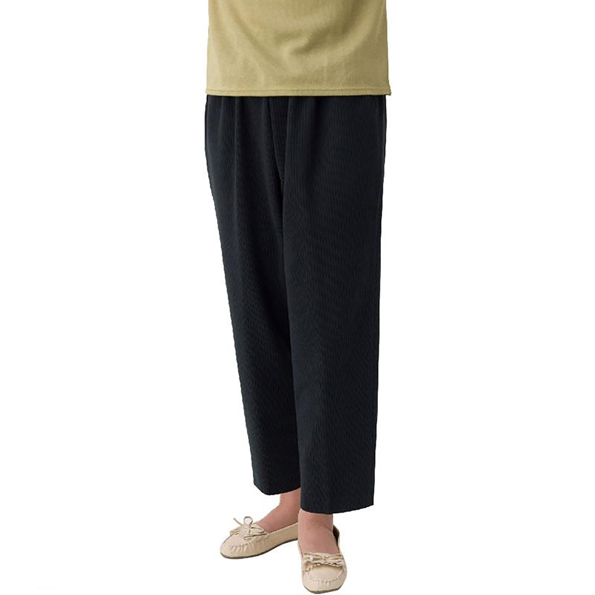 親子ピケ深履きパンツ グレー M/L/LL/3L