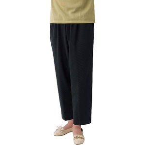 親子ピケ深履きパンツ グレー M/L/LL/3L