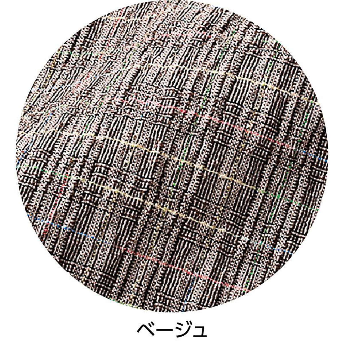 おりなす栃尾楊柳格子深履きパンツ ベージュ M/L/LL/3L
