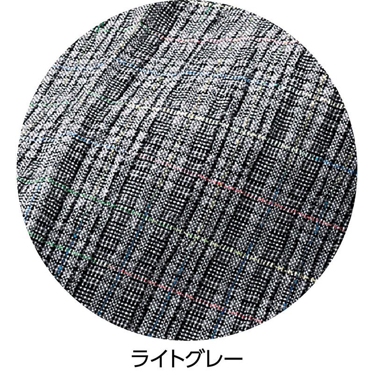 おりなす栃尾楊柳格子深履きパンツ ライトグレー M/L/LL/3L