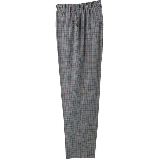 おりなす栃尾楊柳格子深履きパンツ ライトグレー M/L/LL/3L