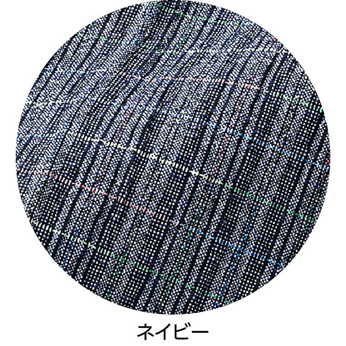 おりなす栃尾楊柳格子深履きパンツ ネイビー M/L/LL/3L