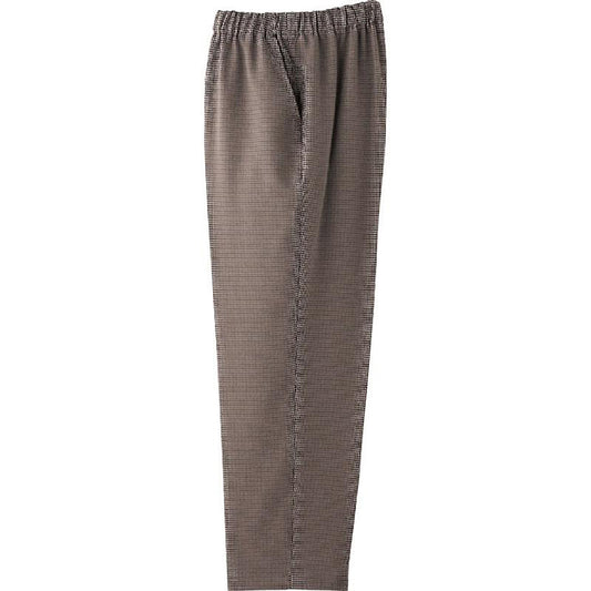 千鳥格子柄フリーパンツ モカ (股下60ｃｍ)M/L/LL/3L