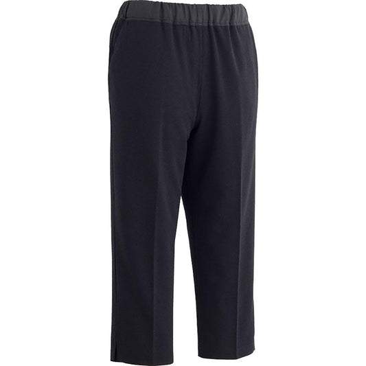 おしりスルッとサラやわ7分丈パンツ ブラック S/M/L/LL/3L