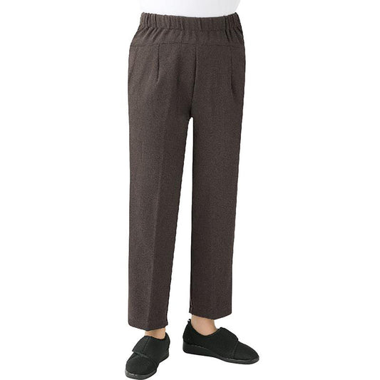 裏起毛スタイルをケアするパンツ ブラウン S/M/L/LL/3L