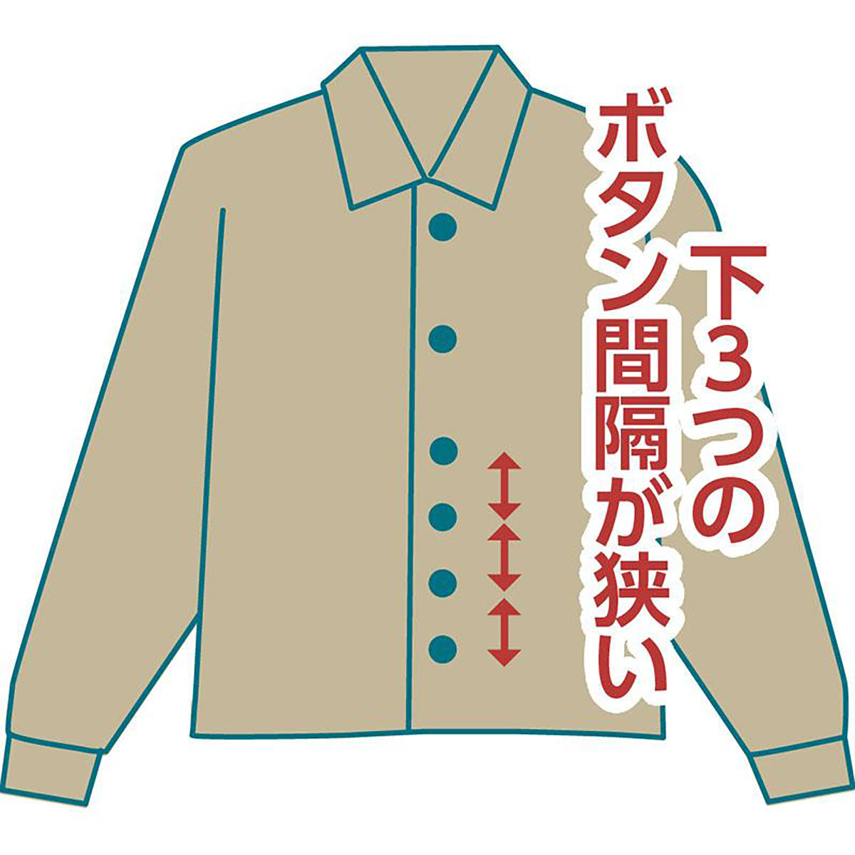 しじら袖丈ぴったりシャツ ワイン M/L/LL