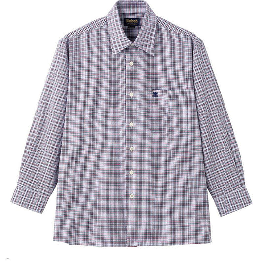 しじら袖丈ぴったりシャツ ラベンダー M/L/LL