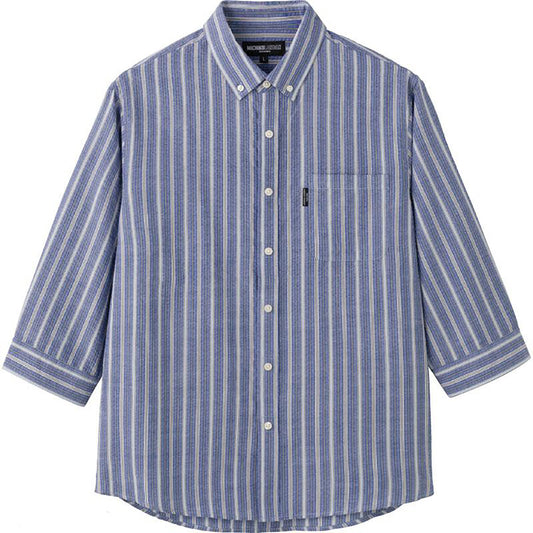 サッカーワンタッチテープ7分袖シャツ ネイビー M/L/LL/3L