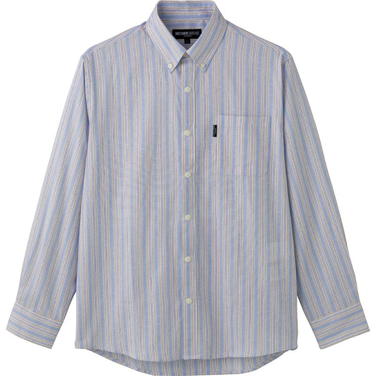パナマスナップ釦シャツ サックス M/L/LL