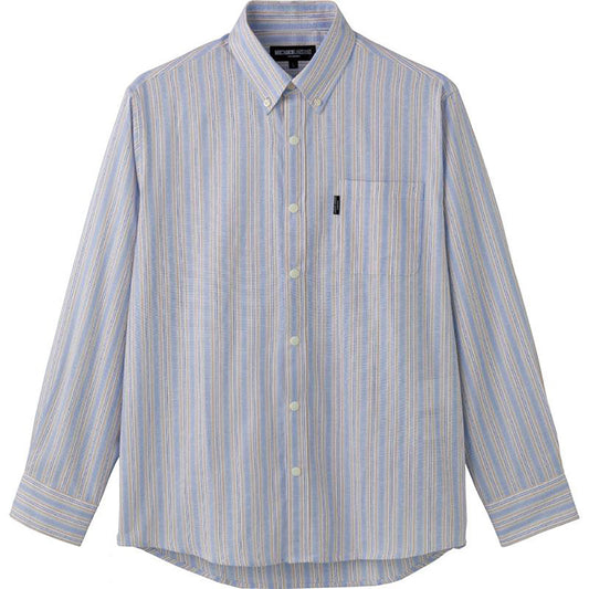 パナマスナップ釦シャツ サックス M/L/LL