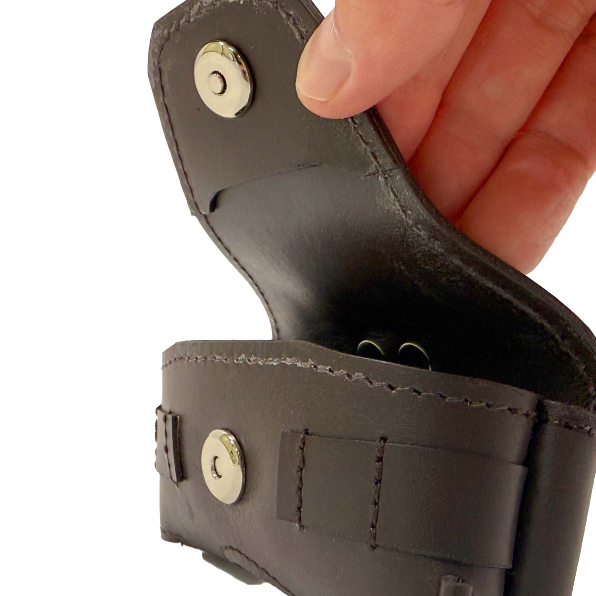 【革鳴】ゴルフボールケース（茶）