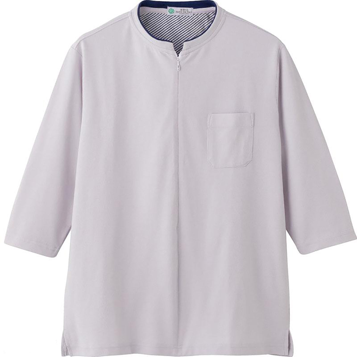 カノコロングファスナー7分袖Ｔシャツ グレー Ｍ/L