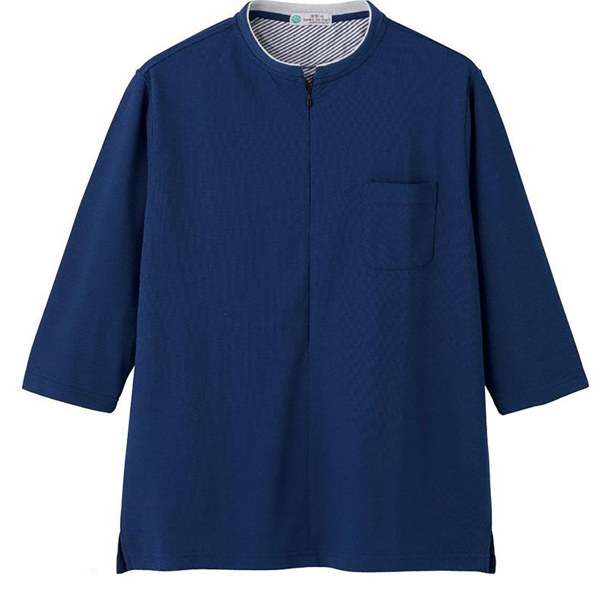 カノコロングファスナー7分袖Ｔシャツ ネイビー Ｍ/L