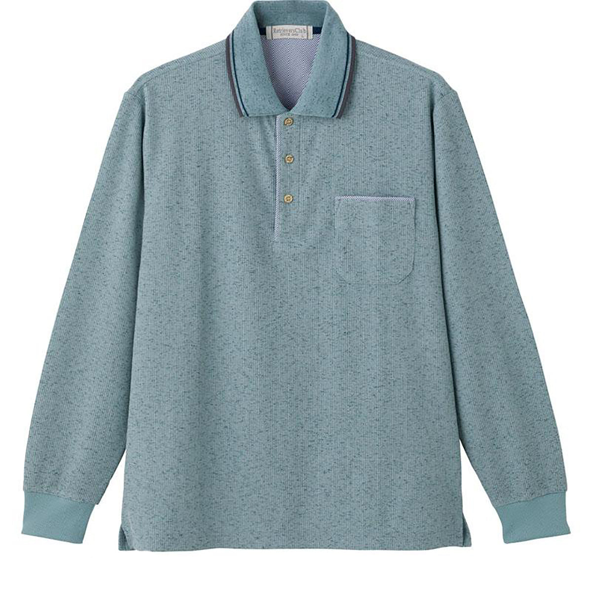 ワッフルポロシャツ ターコイズ Ｍ/L/LL