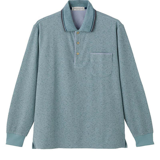 ワッフルポロシャツ ターコイズ Ｍ/L/LL