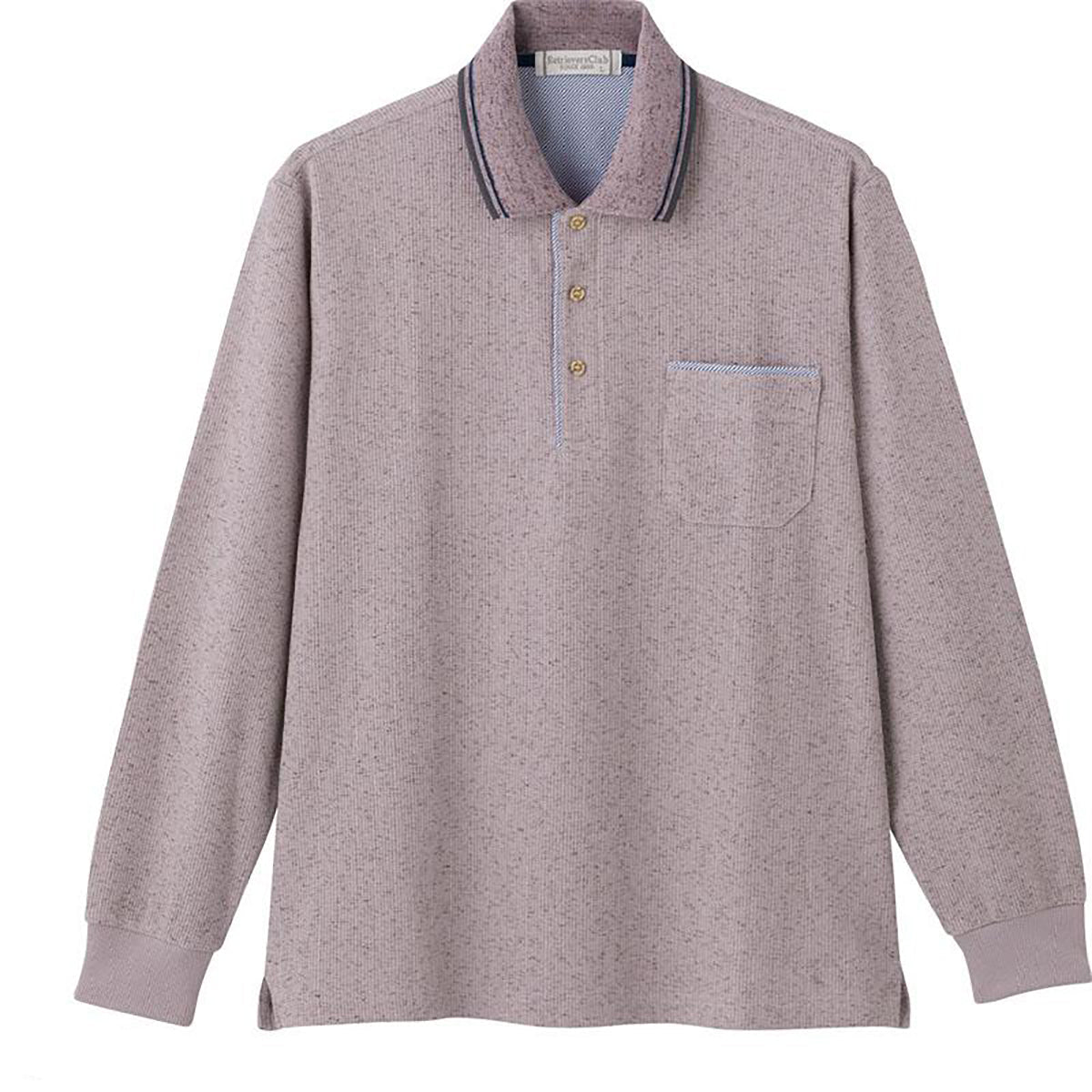 ワッフルポロシャツ ワイン Ｍ/L/LL