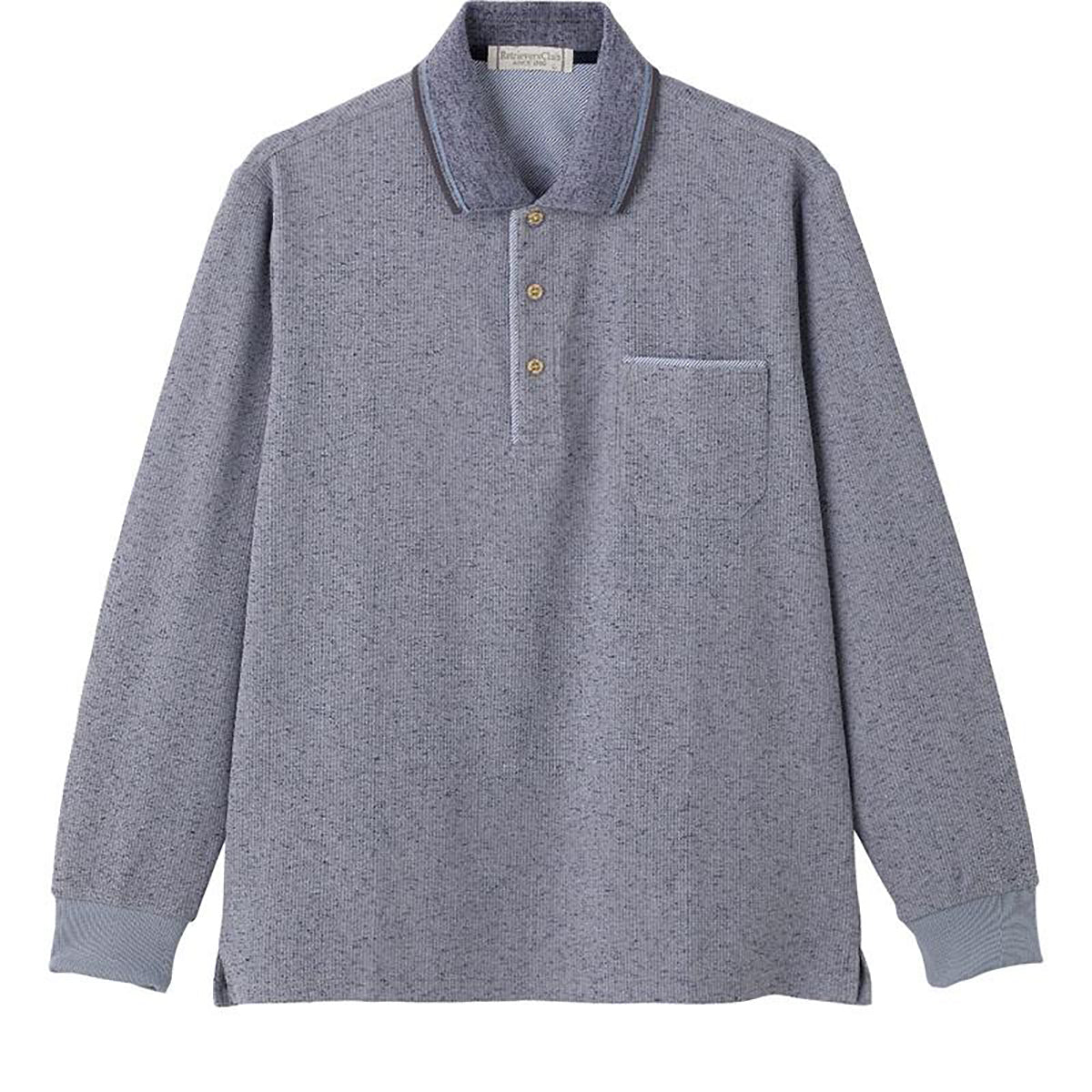 ワッフルポロシャツ ネイビー Ｍ/L/LL