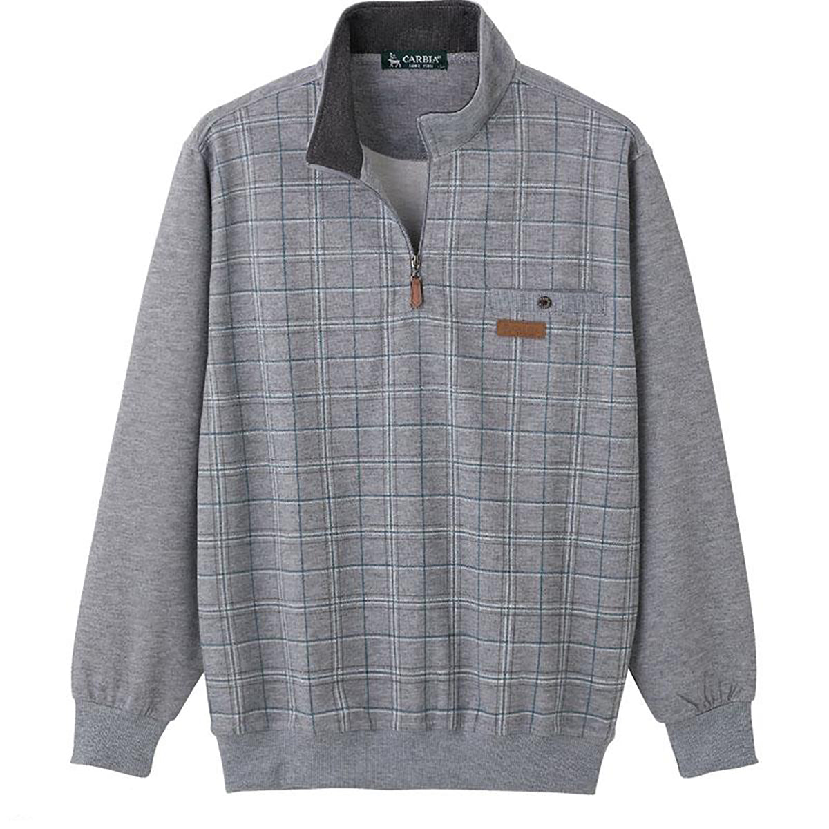 ハーフジップトレーナー グレー Ｍ/L