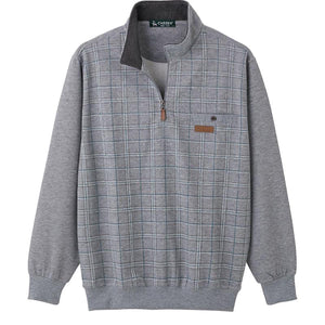 ハーフジップトレーナー グレー Ｍ/L