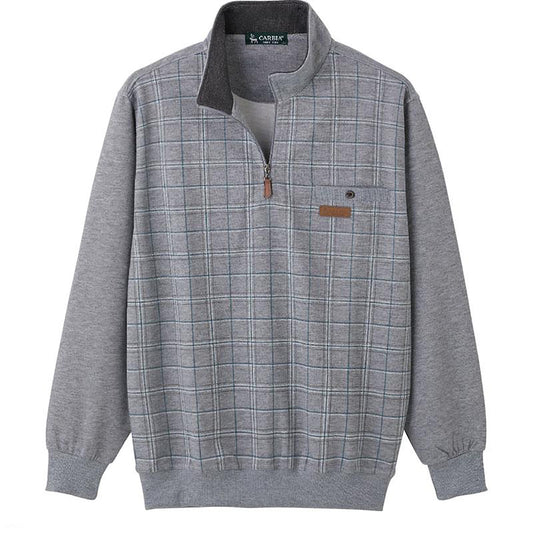 ハーフジップトレーナー グレー Ｍ/L