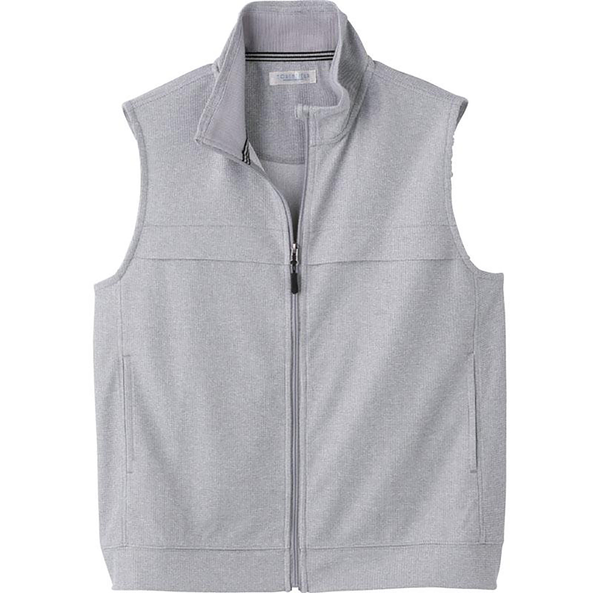 ワッフルフルジップベスト グレー Ｍ/L/LL