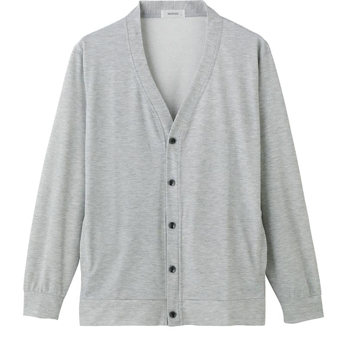 天竺裏ハニカムカーディガン グレー Ｍ/L/LL