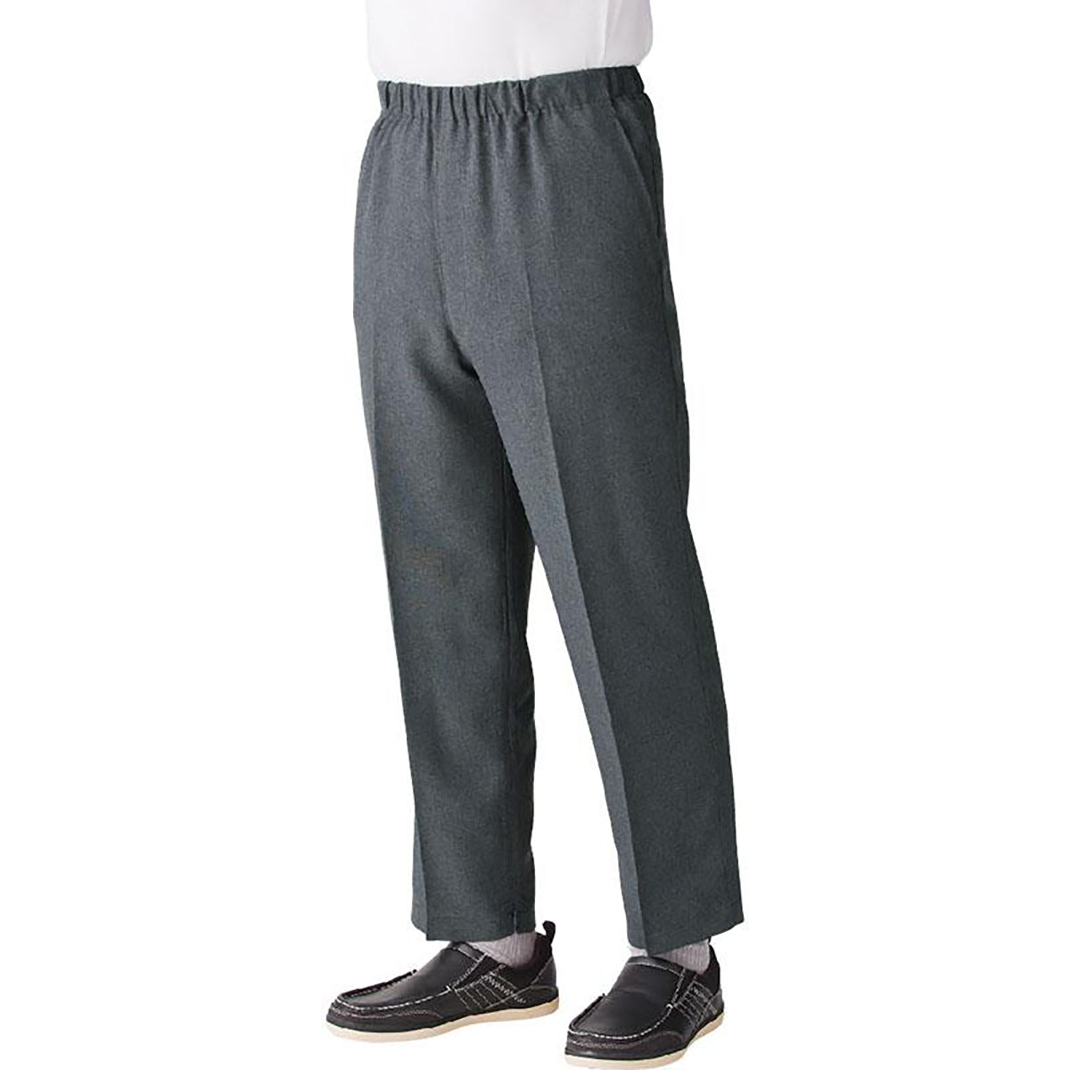 裾ファスナーパンツ グレー Ｍ/L/LL/3L