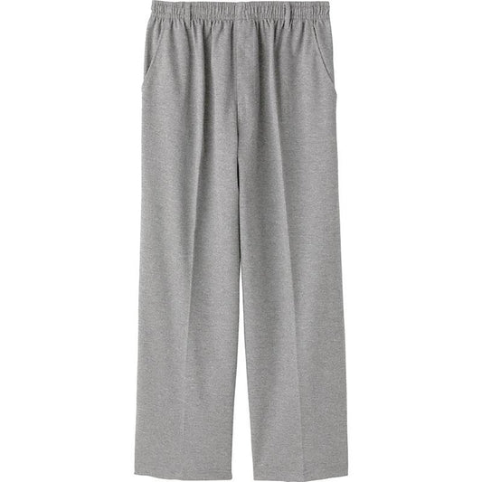 天竺ストレートパンツ グレー Ｍ/L/LL/3L