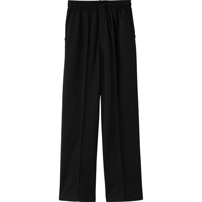 らくらくストレートパンツ ブラック Ｍ/L/LL/3L
