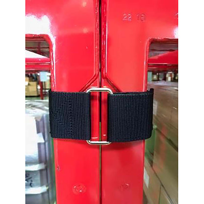 滑り止め付き　ラック連結用バンド　黒　５０×４９５ｍｍ　１０本セット