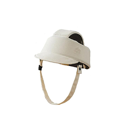 CREAMHAUS ベビーヘルメット Mサイズ ごっつん防止 ヘッドガード 転倒防止 軽量 メッシュ 通気性 クリーム