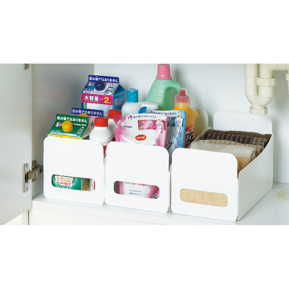 組み立て簡単収納BOX　3個組