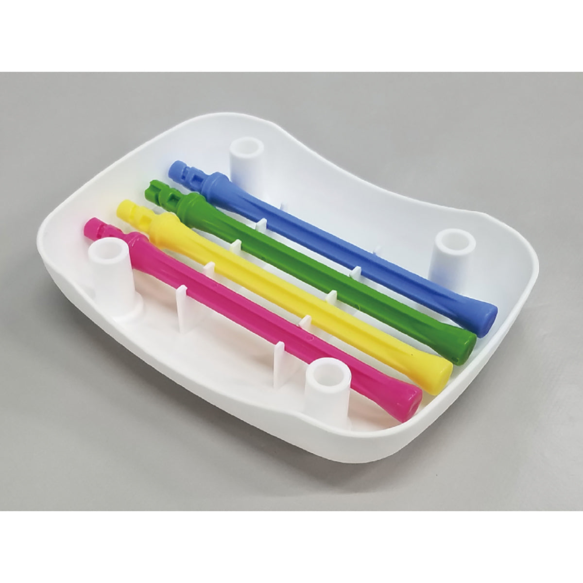 4色コップ・スタンドセットホワイト