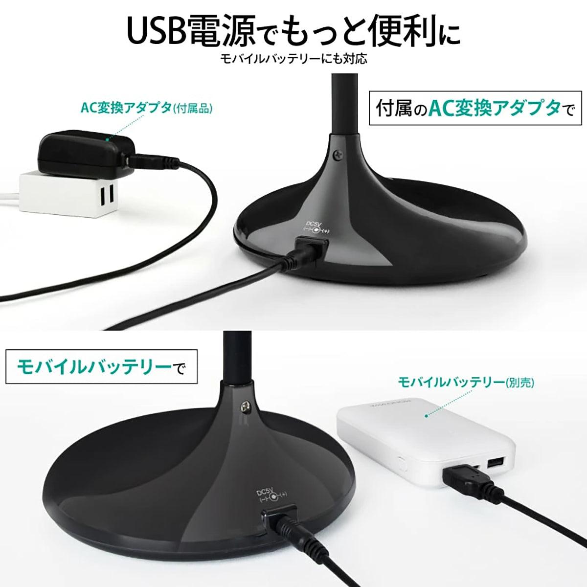 wasser 星空が灯るLEDデスクライト プラネタリウム投影・3色調色・USB給電 ブラック