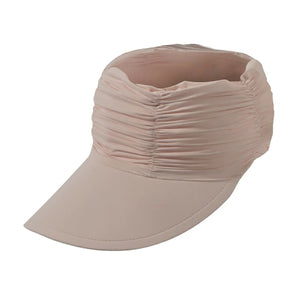 solshade 冷感UVサンバイザー UPF50+完全遮光 遮熱 つば広 コンパクト収納 男女兼用 ピンク