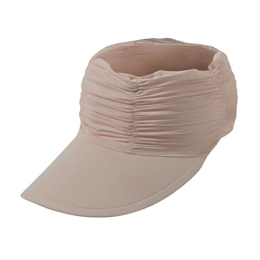 solshade 冷感UVサンバイザー UPF50+完全遮光 遮熱 つば広 コンパクト収納 男女兼用 ピンク