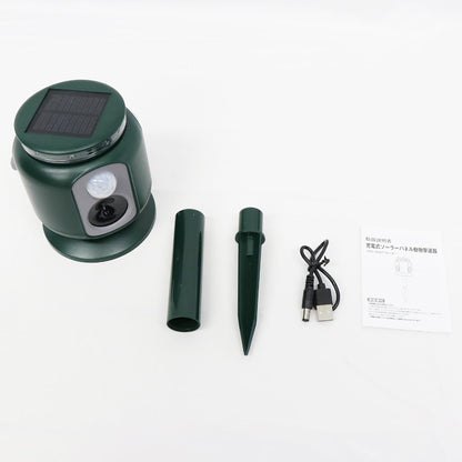 充電式 ソーラーパネル 動物 撃退器