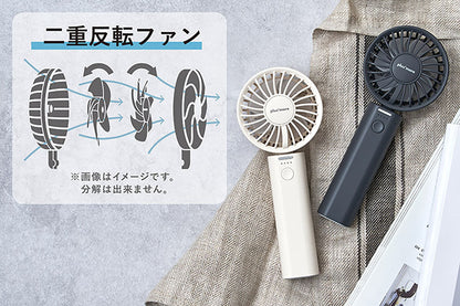 ミニダブルファン ダークグレー