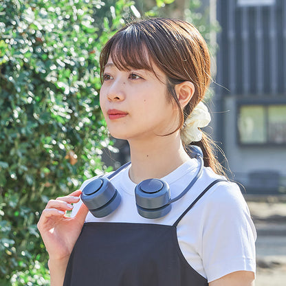 ペルチェ冷却機能コンパクトネックファン リリーホワイト