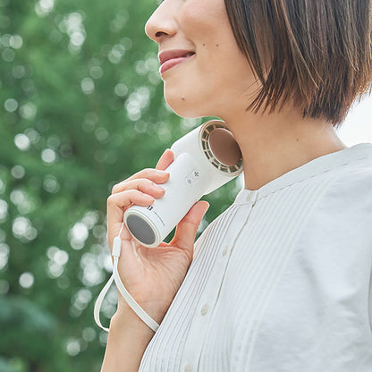 ペルチェ冷却機能ターボハンディファン リリーホワイト