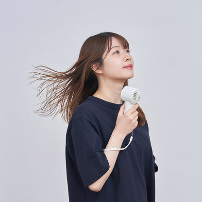 ペルチェ冷却機能ターボハンディファン リリーホワイト